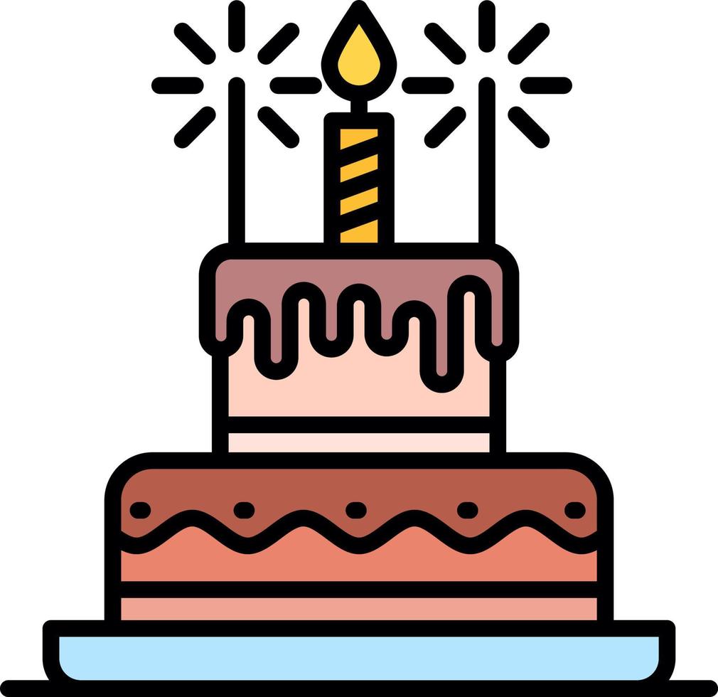 Birthday Cake Creative Icon Design vector