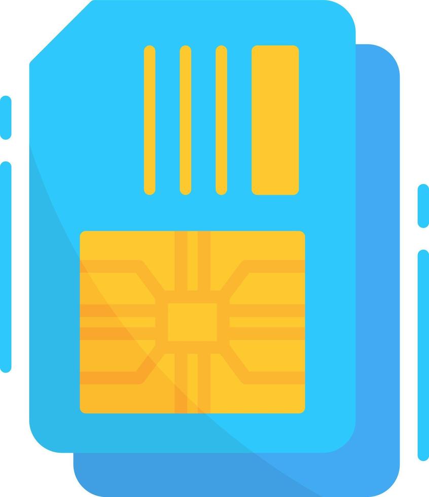 Simcard Creative Icon Design vector