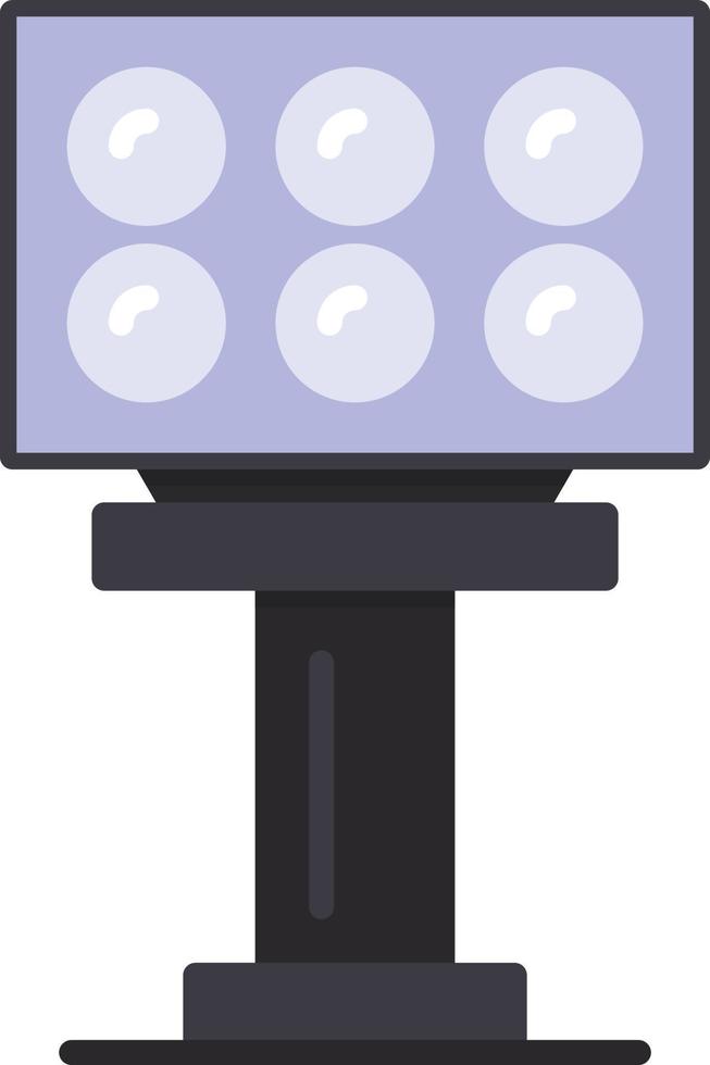 Stadium Light Creative Icon Design vector