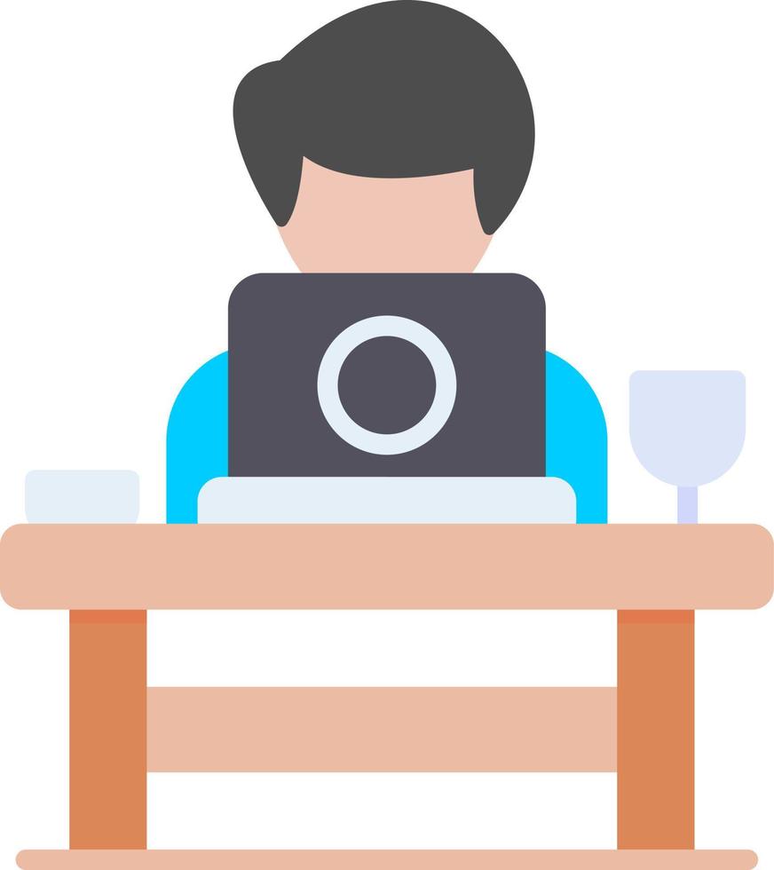 Work From Home Creative Icon Design vector