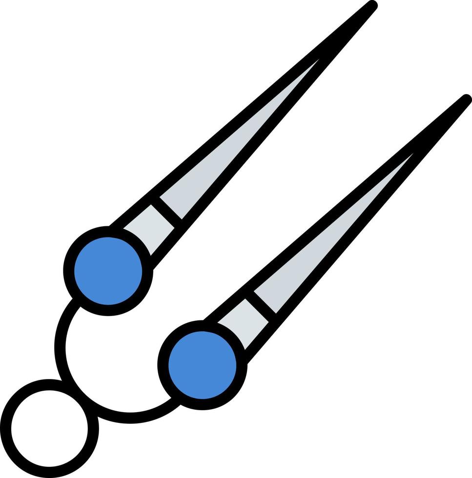 Knitting Needles Creative Icon Design vector