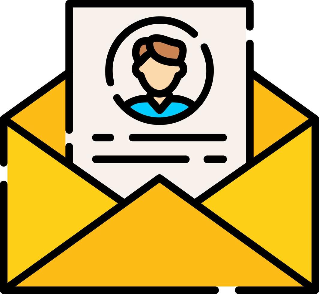 diseño de icono creativo de correo electrónico de contacto vector