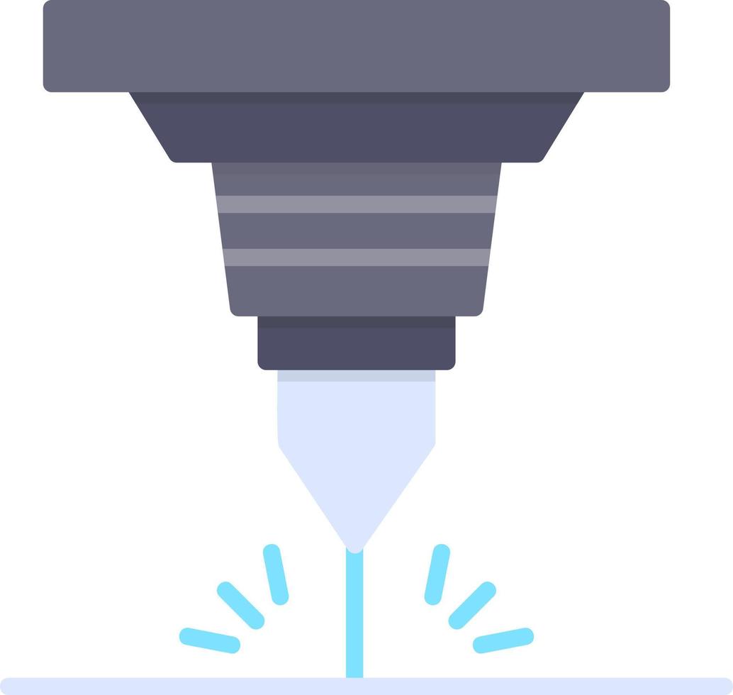 Water Cutting Machine Creative Icon Design vector