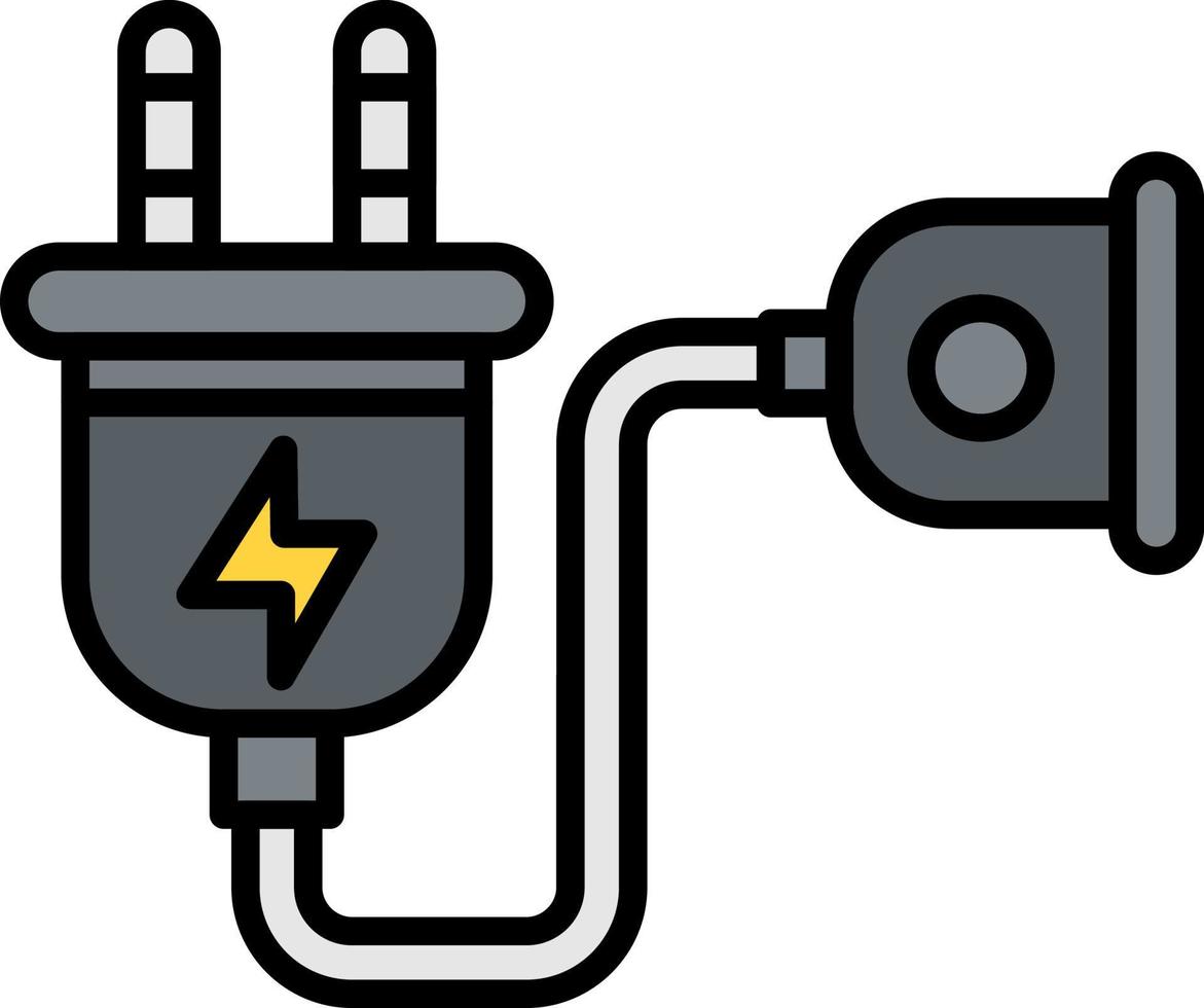 Extension Cord Creative Icon Design vector