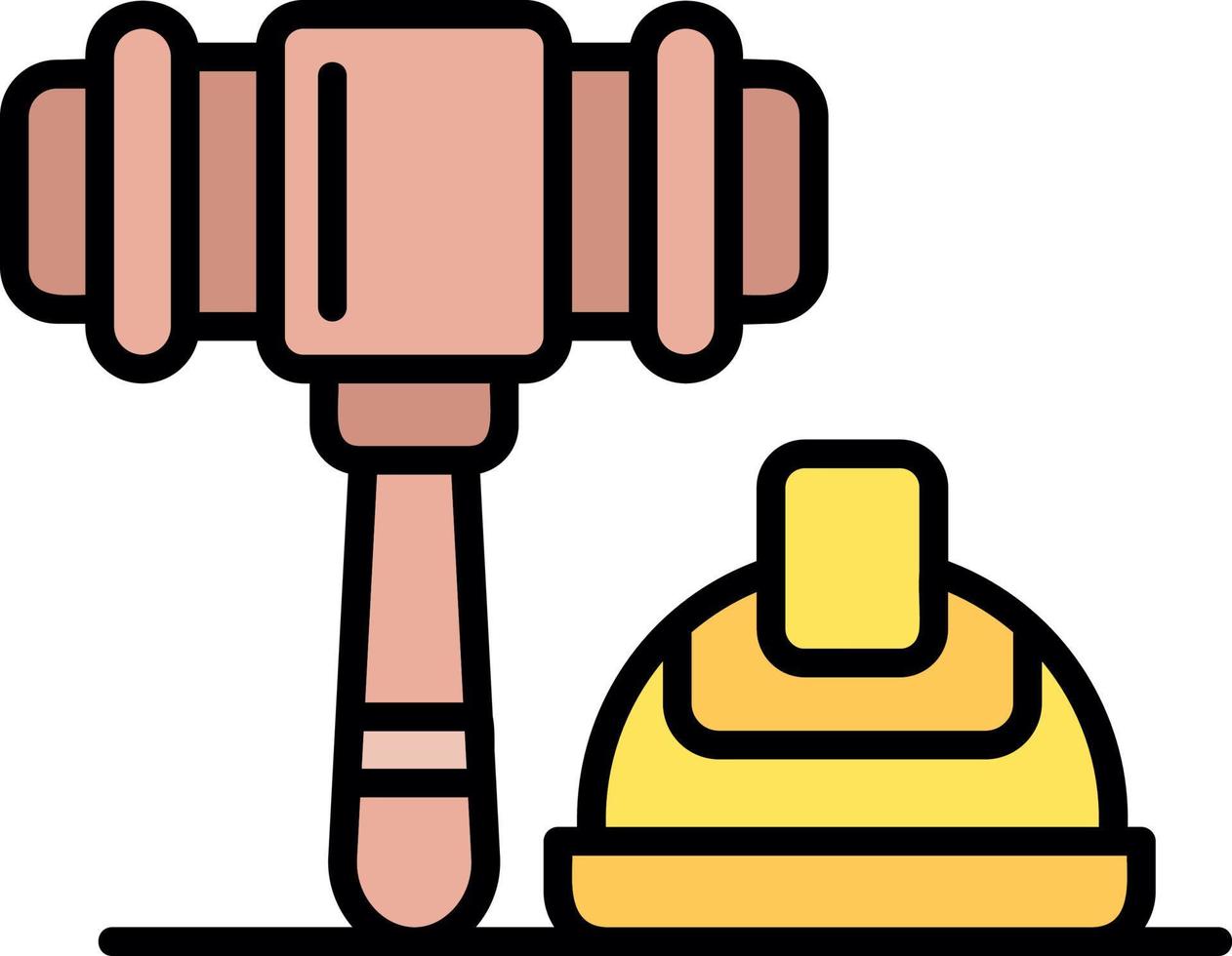 Labour Law Creative Icon Design vector