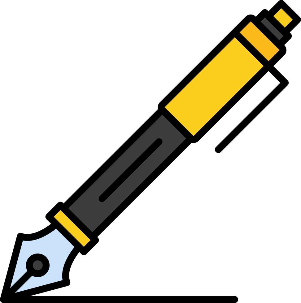 Fountain Pen Creative Icon Design vector