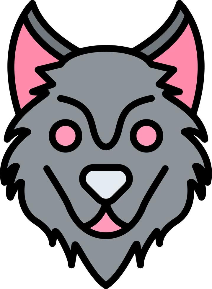 diseño de icono creativo de lobo vector