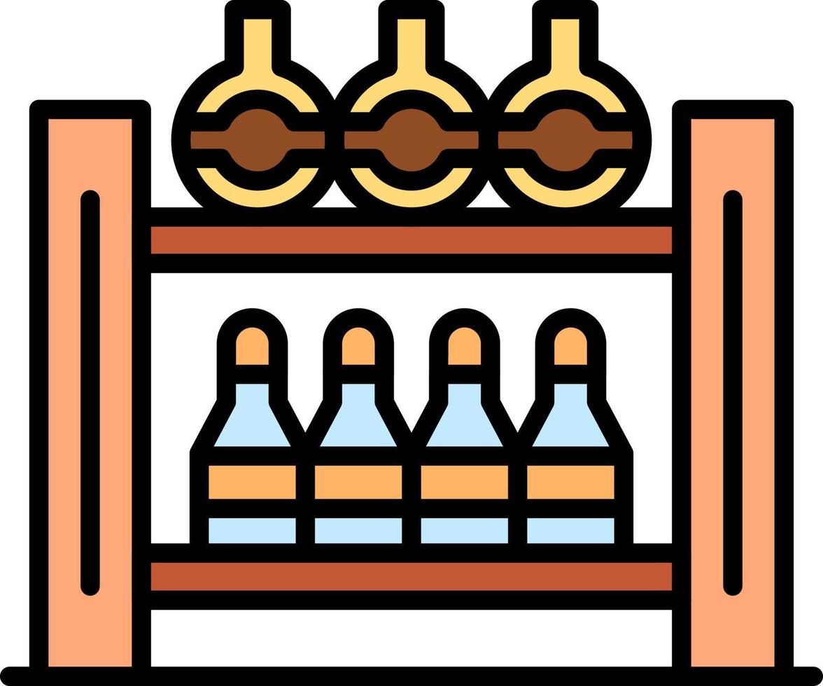 Bottle Rack Creative Icon Design vector