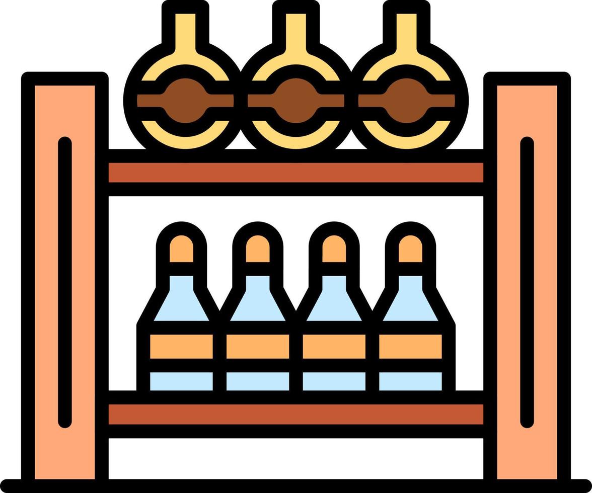 botellero, creativo, icono, diseño vector