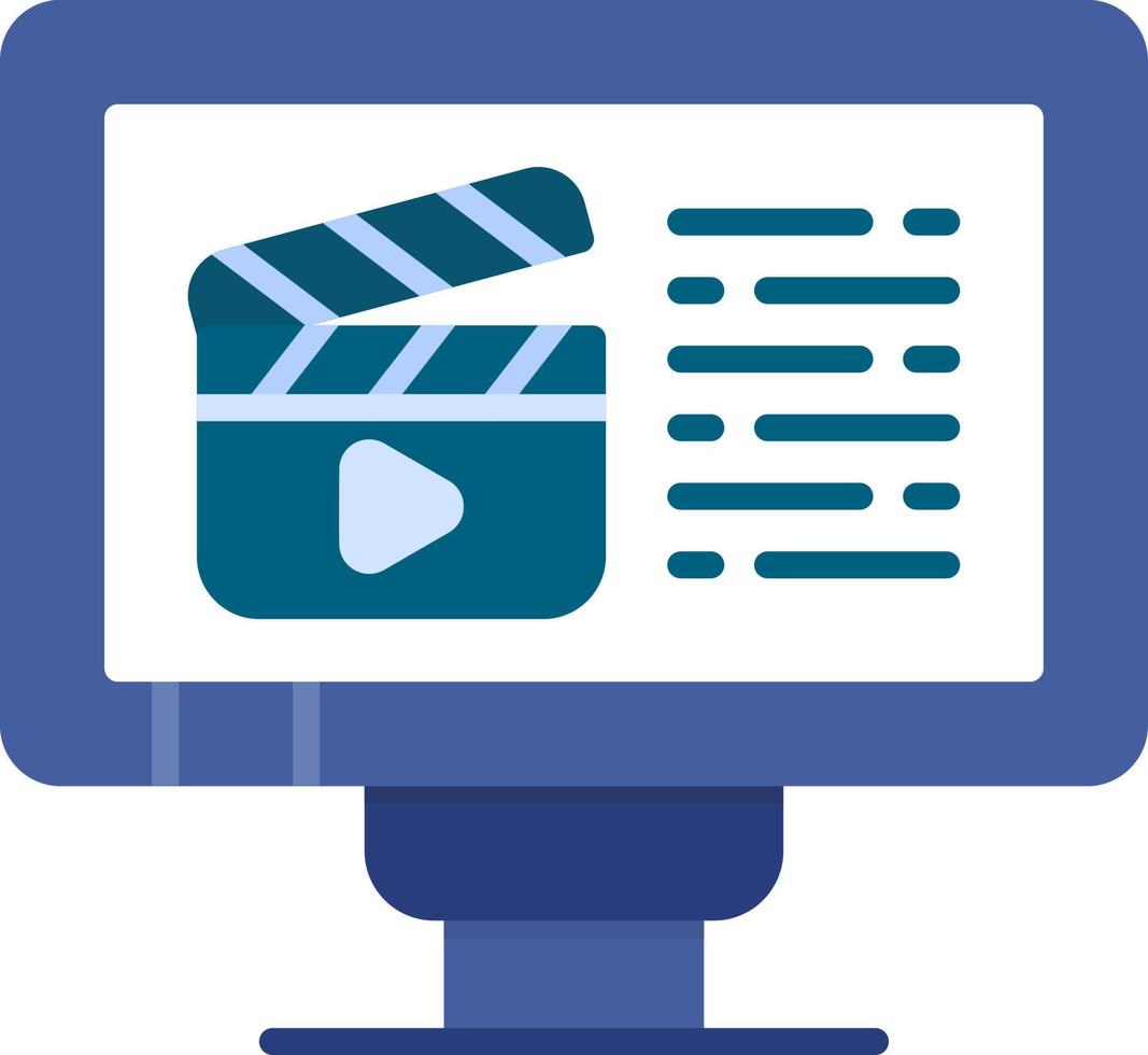 Video Creative Icon Design vector