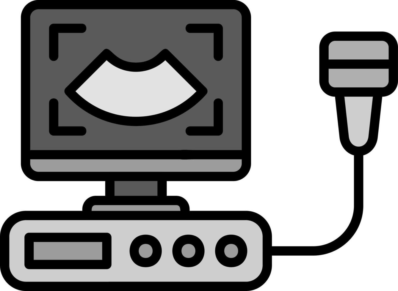 Ultrasound Creative Icon Design vector