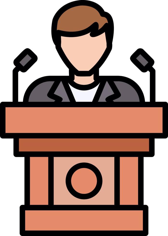 Politician Creative Icon Design vector