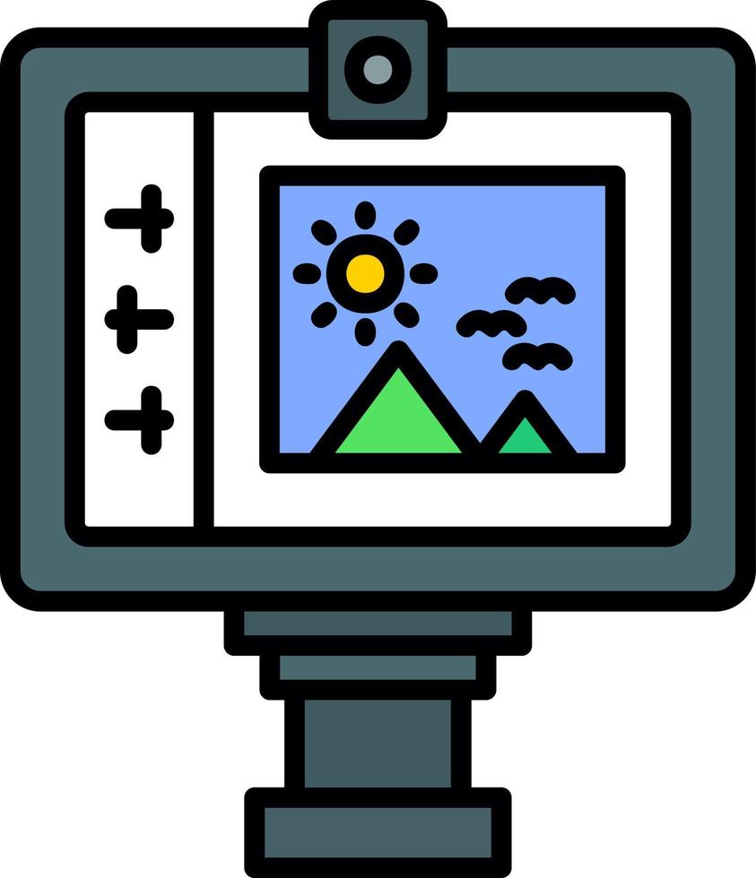 diseño de icono creativo lcd vector