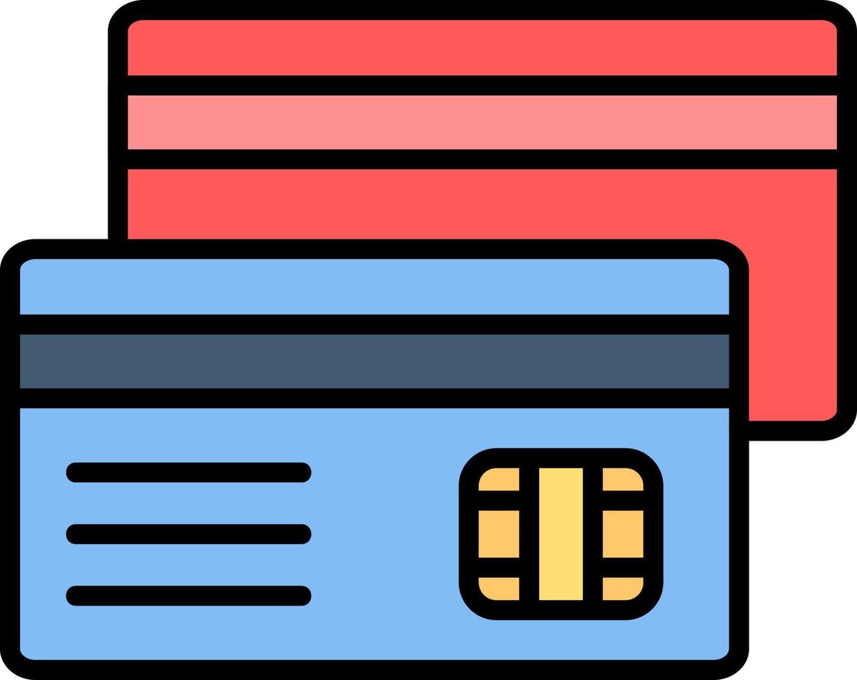 Credit Card Creative Icon Design vector