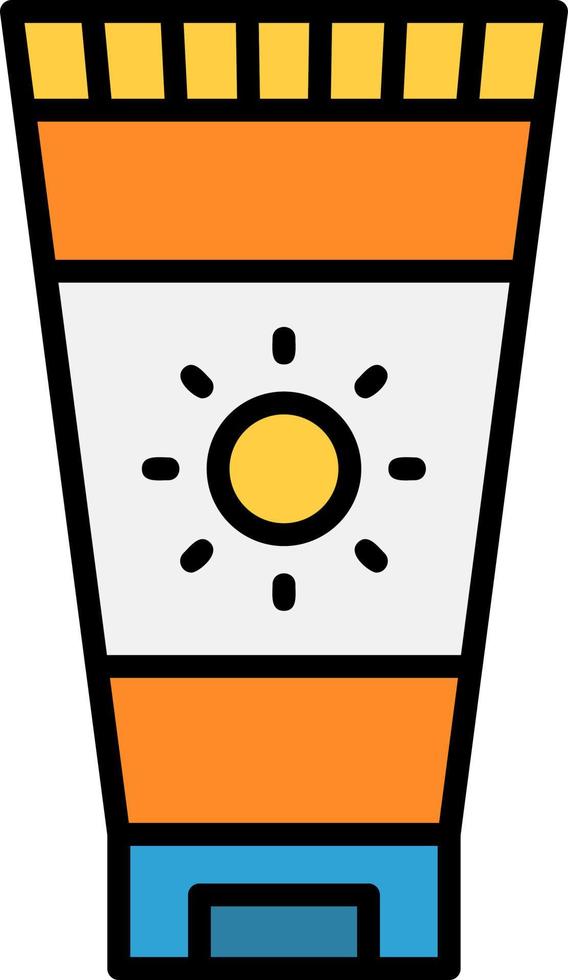 Sunscreen Creative Icon Design vector