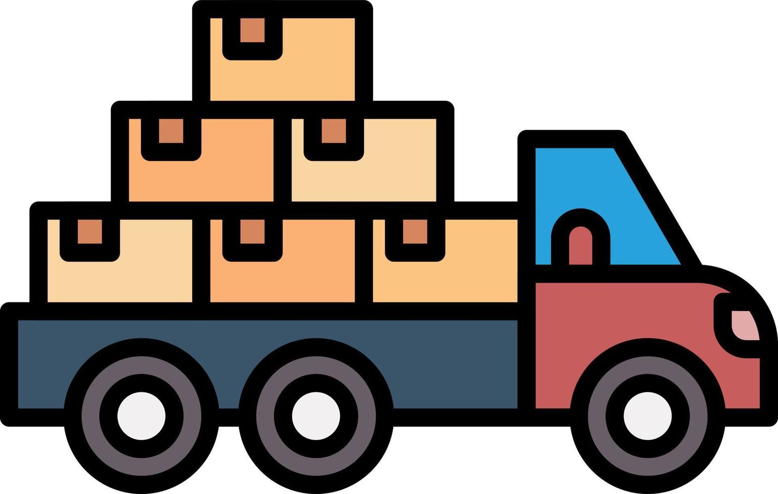 Mover Truck Creative Icon Design vector