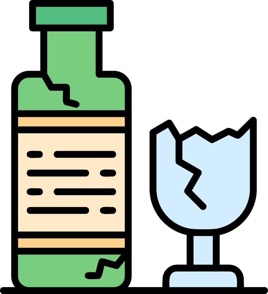 diseño de icono creativo de botella de vidrio vector