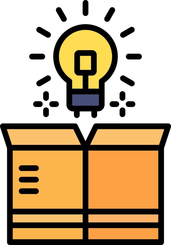 Think Out Of The Box Creative Icon Design vector