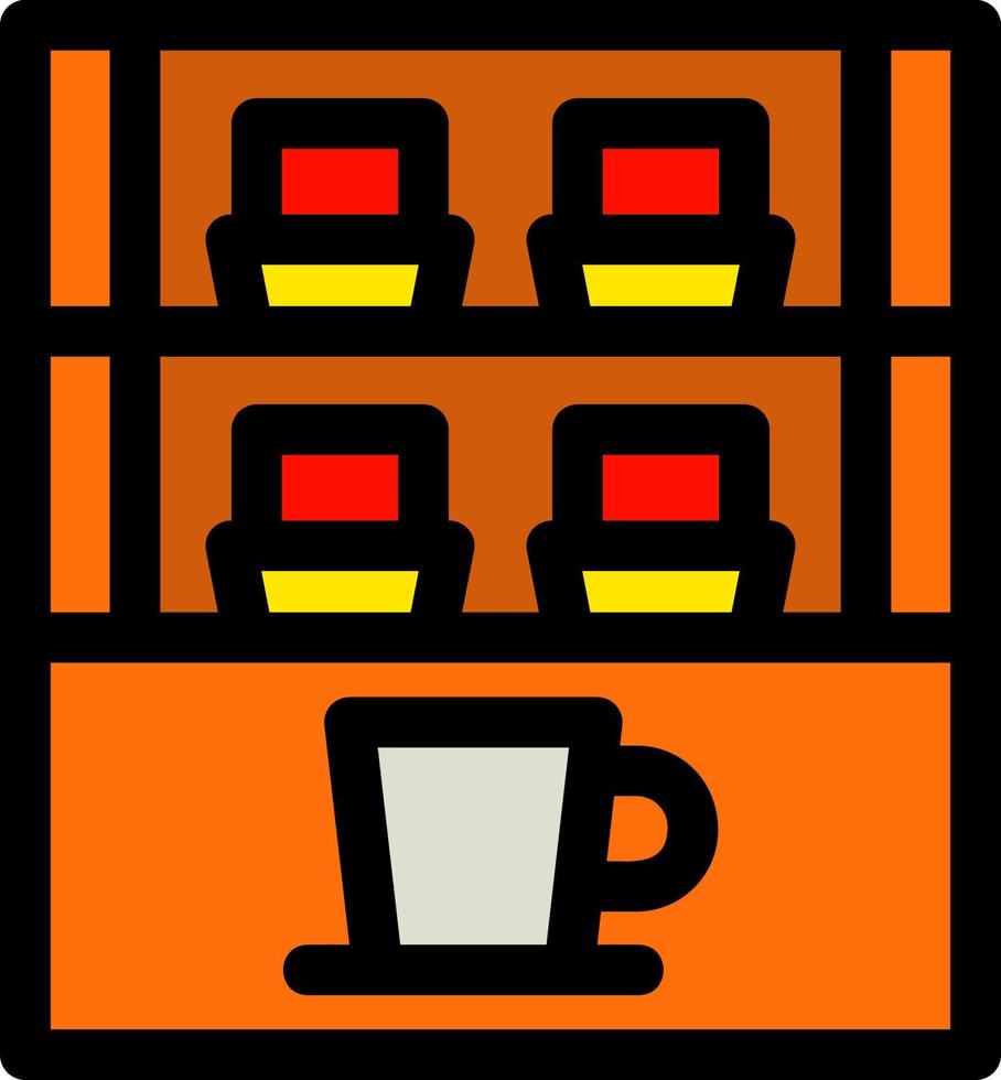 Cafe Showcase Vector Icon Design