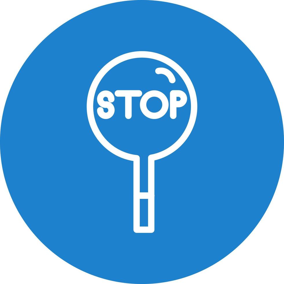 Stop Vector Icon Design