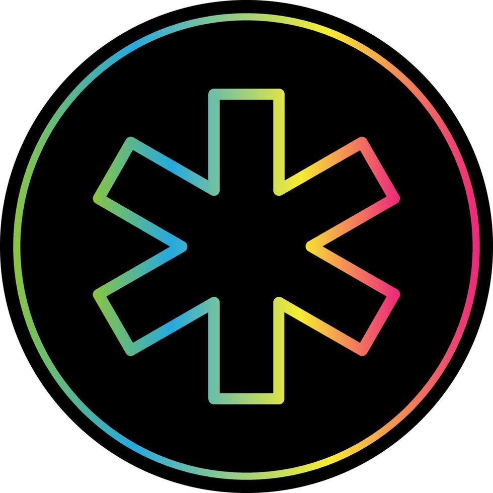 Star Of Life Vector Icon Design