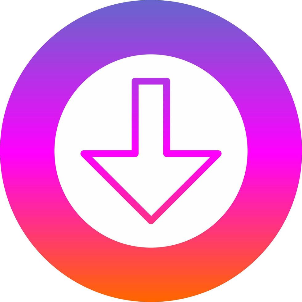 Arrow Alt Circle Down Vector Icon Design