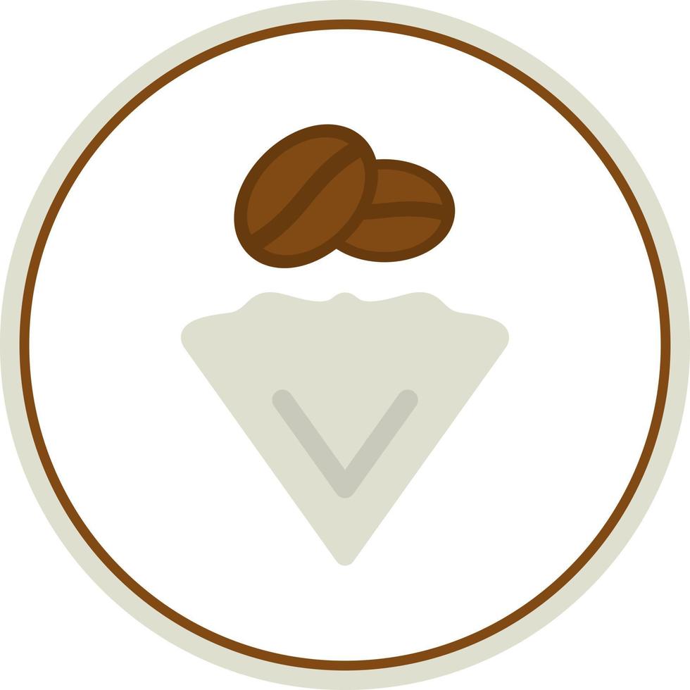 Coffee Filter Vector Icon Design