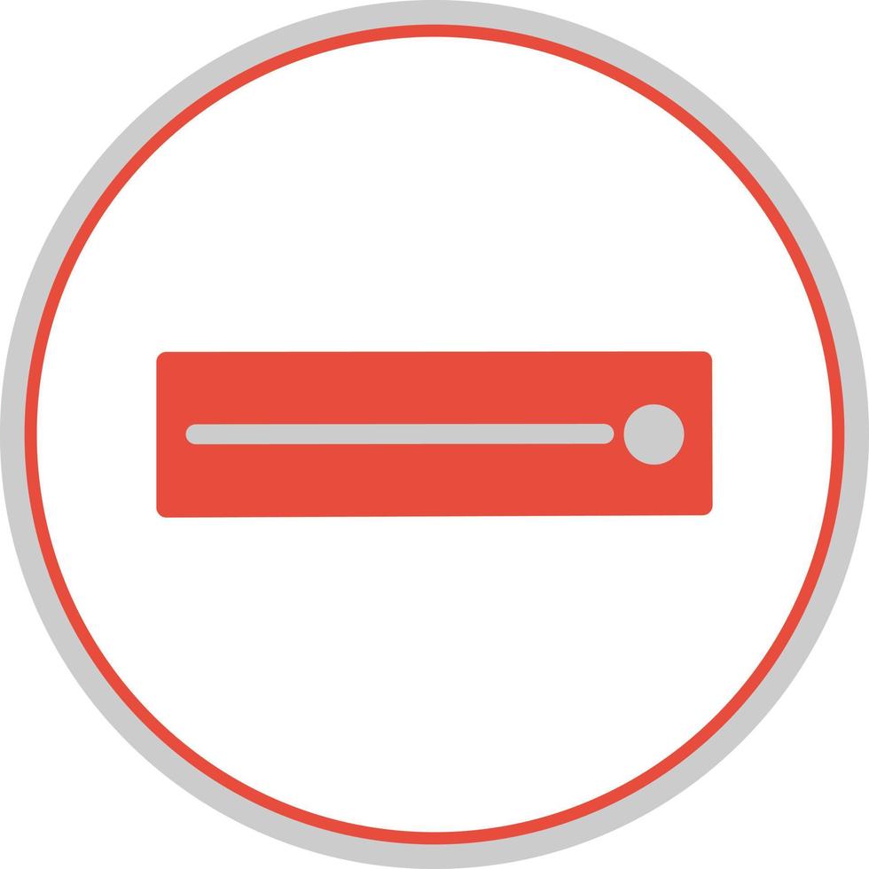 Ruler Horizontal Vector Icon Design