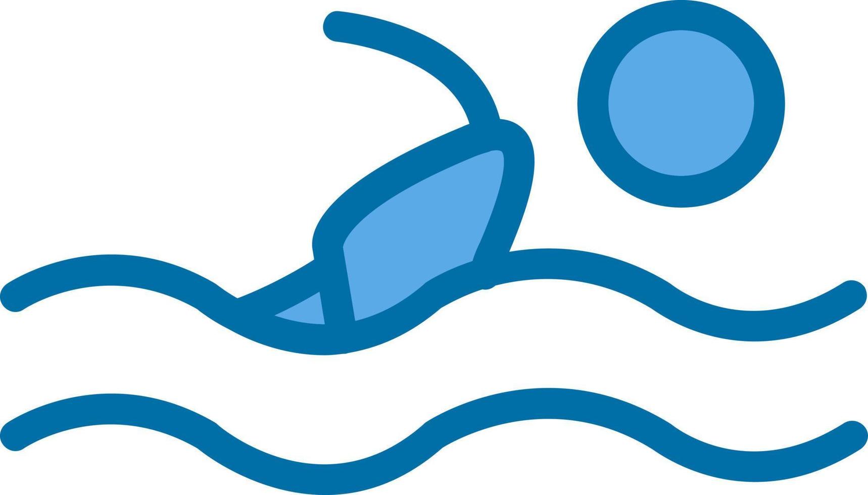 Swimmer Vector Icon Design