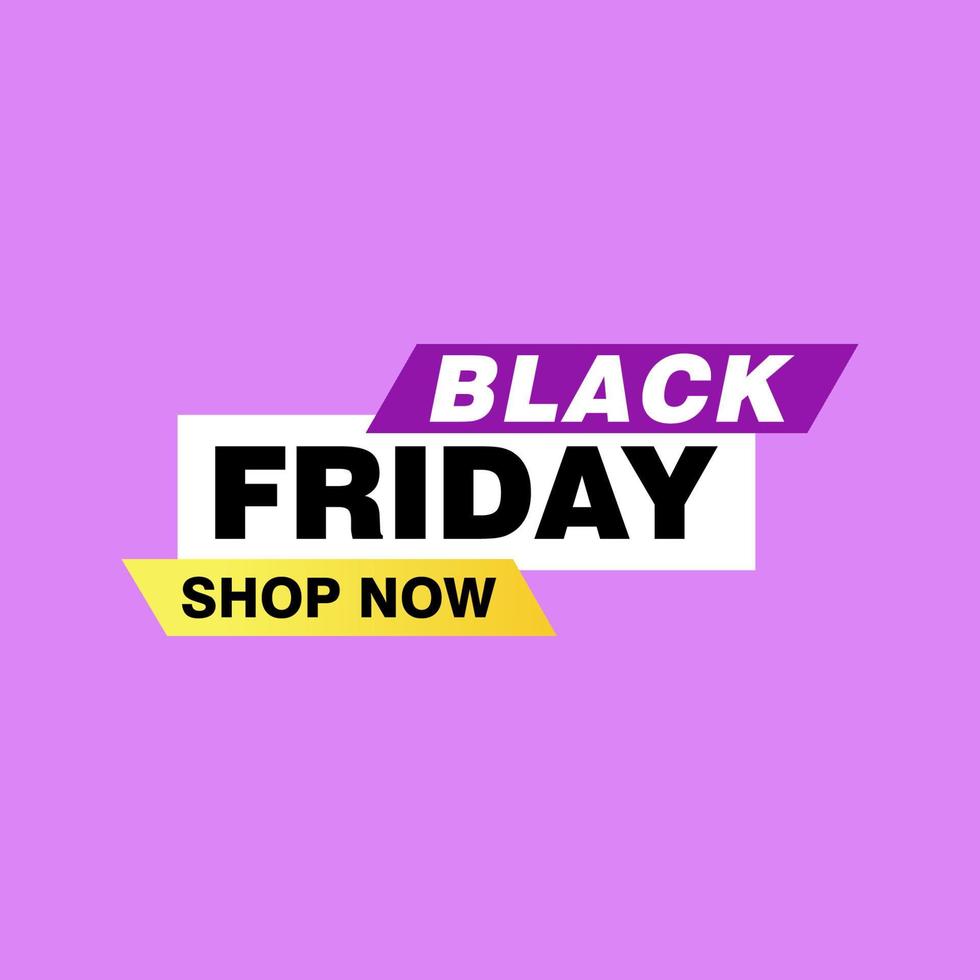 Black Friday sale inscription design template. Black Friday banner. Vector illustration