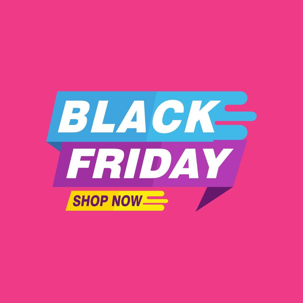 Black Friday sale inscription design template. Black Friday banner. Vector illustration