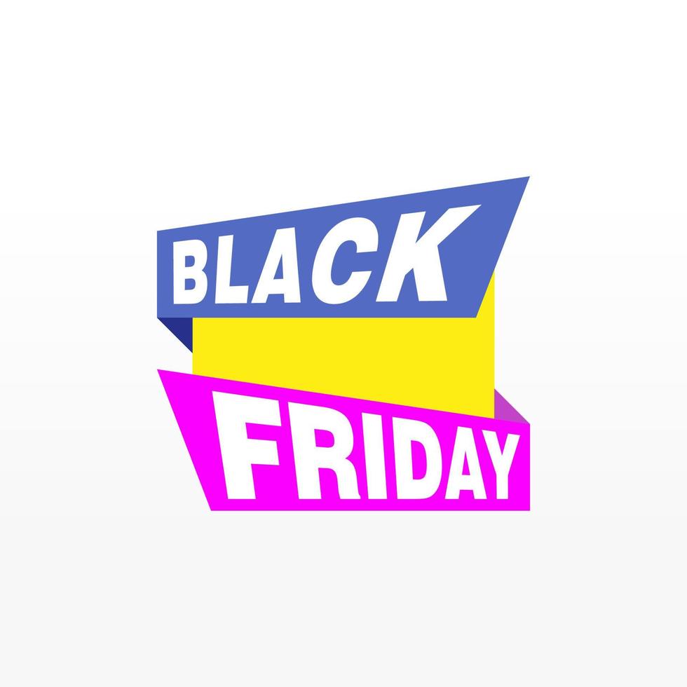 Black Friday sale inscription design template. Black Friday banner. Vector illustration