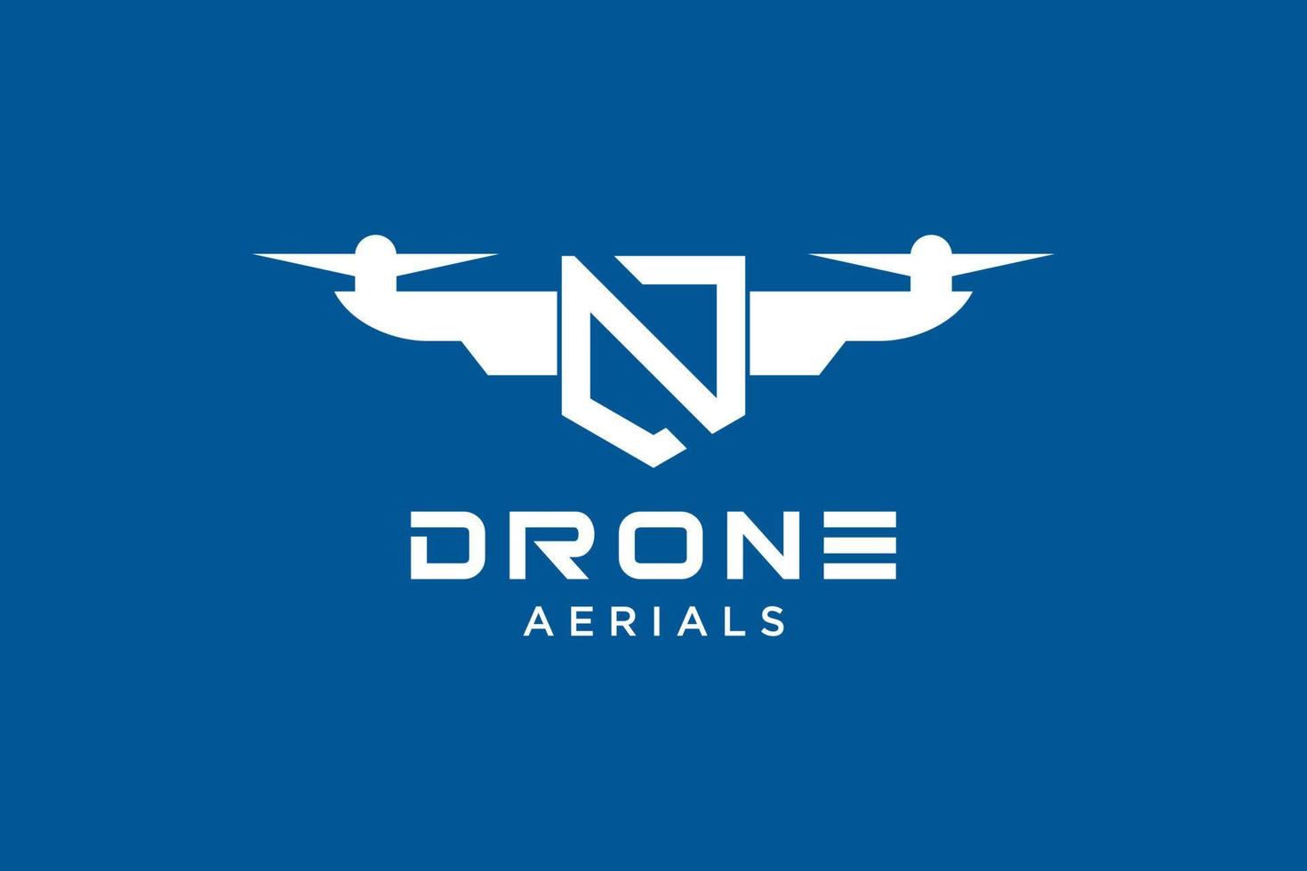 Letter N Drone logo design template. Photography drone icon vector. Creative design. Illustration vector