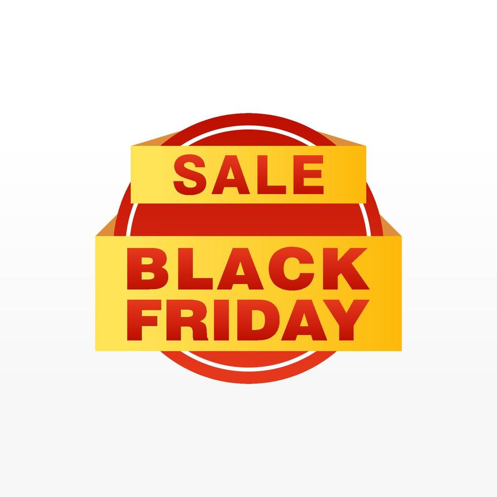 Black Friday sale inscription design template. Black Friday banner. Vector illustration