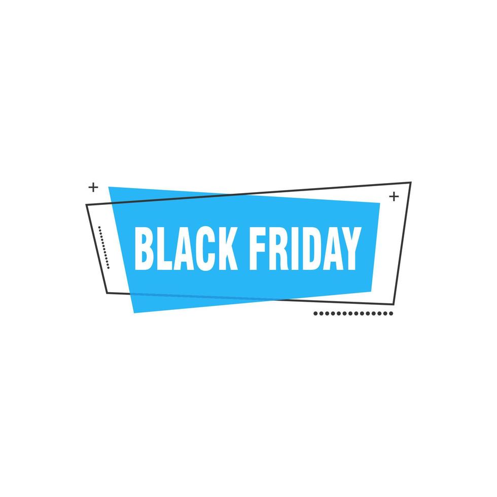 Black Friday sale inscription design template. Black Friday banner. Vector illustration