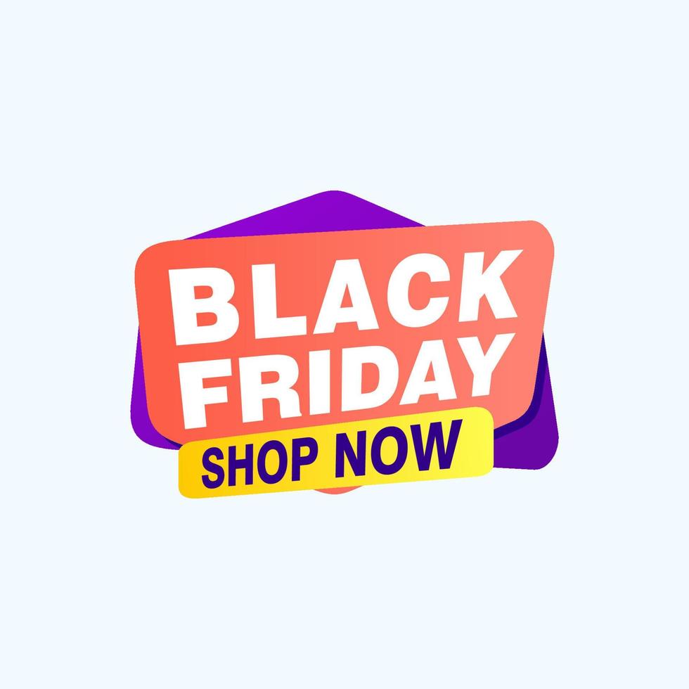 Black Friday sale inscription design template. Black Friday banner. Vector illustration