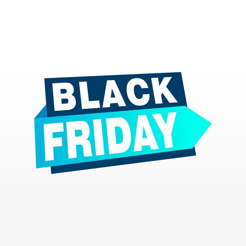 Black Friday sale inscription design template. Black Friday banner. Vector illustration