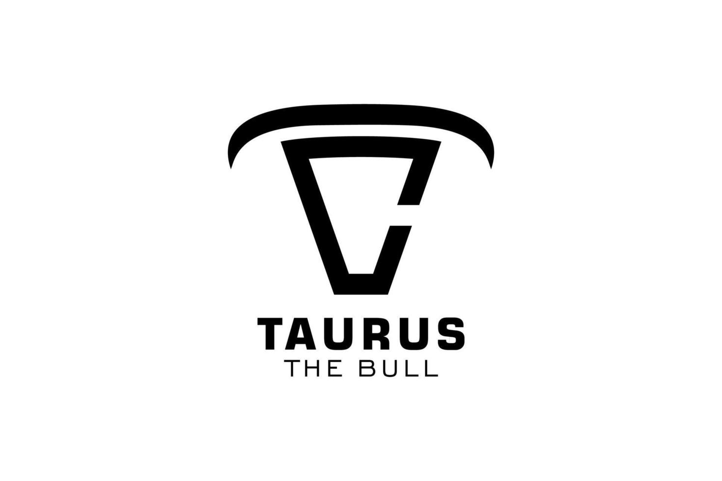 Letter C logo, Bull logo,head bull logo, monogram Logo Design Template Element vector