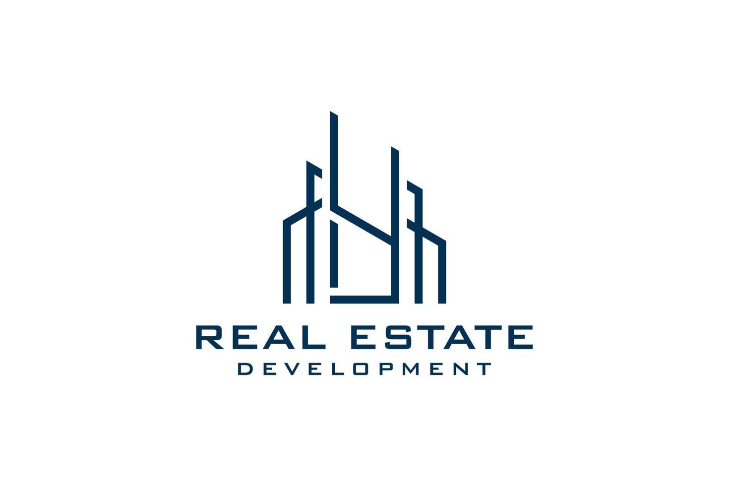 Letter Y for Real Estate Remodeling Logo. Construction Architecture Building Logo Design Template Element. vector