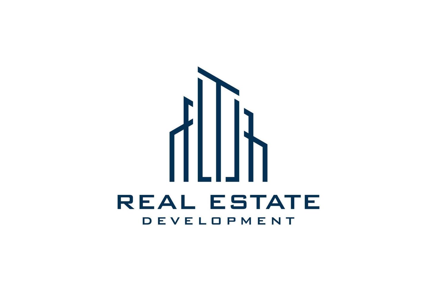 Letter T for Real Estate Remodeling Logo. Construction Architecture Building Logo Design Template Element. vector