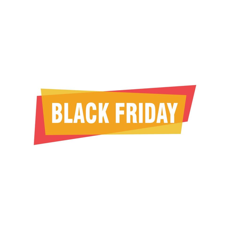 Black Friday sale inscription design template. Black Friday banner. Vector illustration