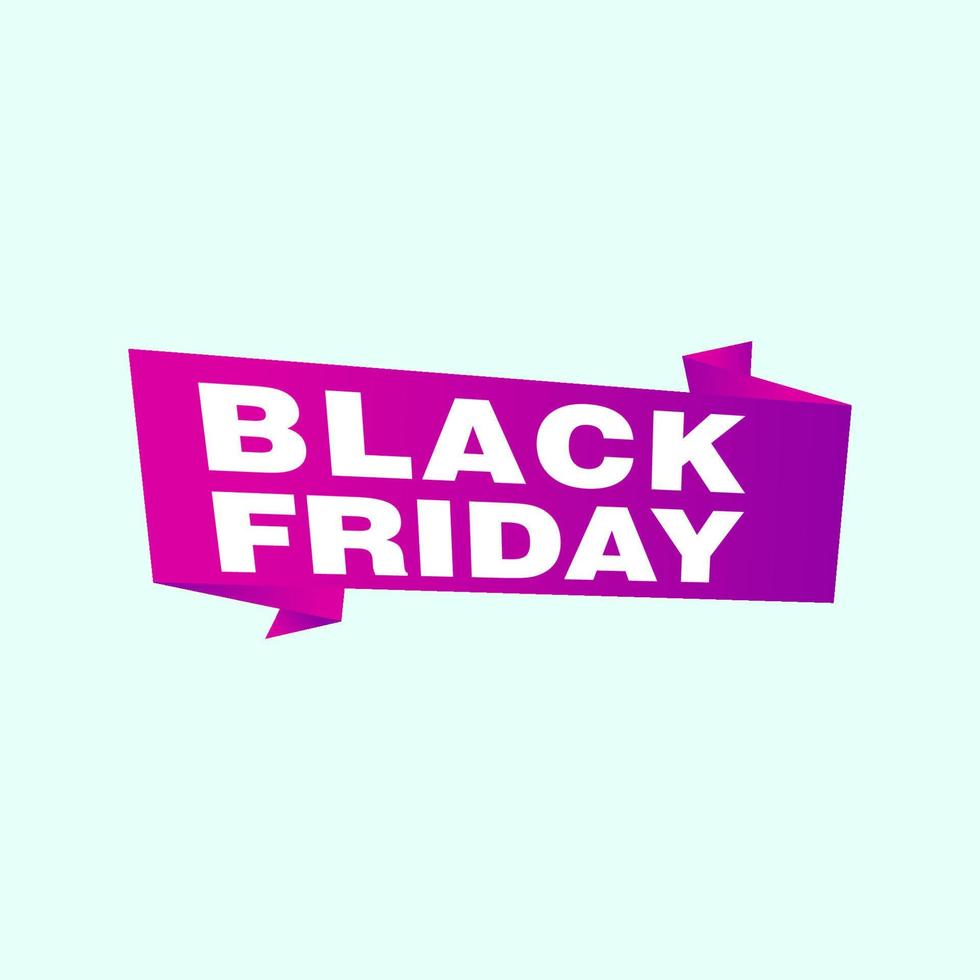 Black Friday sale inscription design template. Black Friday banner. Vector illustration