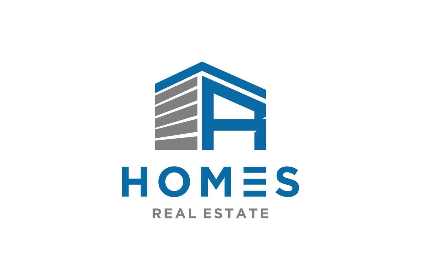 Letter R for Real Estate Remodeling Logo. Construction Architecture Building Logo Design Template Element. vector