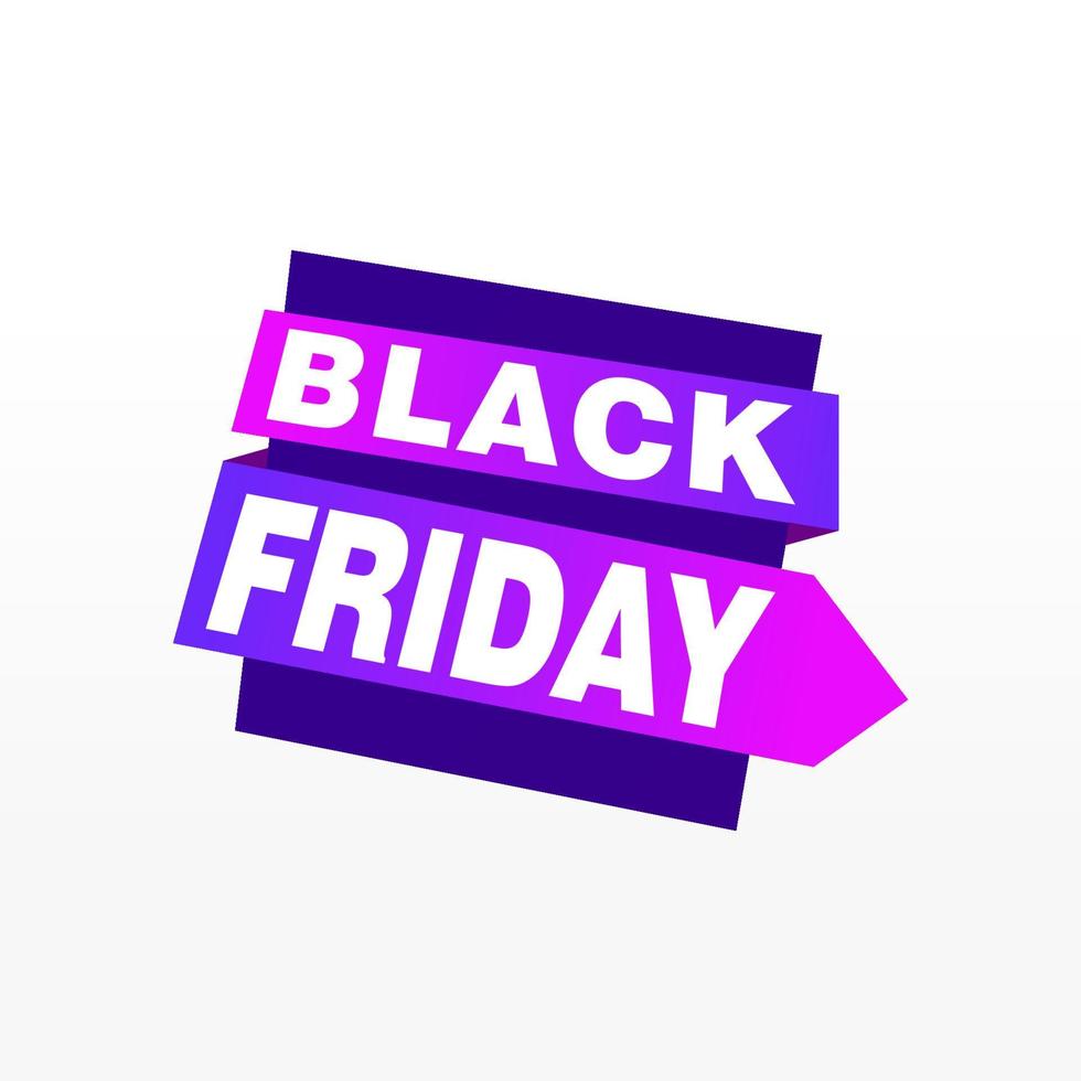 Black Friday sale inscription design template. Black Friday banner. Vector illustration