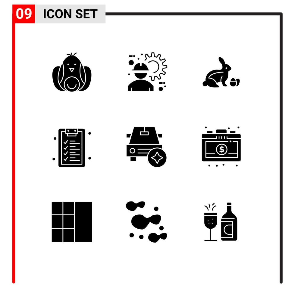 9 Creative Icons Modern Signs and Symbols of important learning gear education nature Editable Vector Design Elements