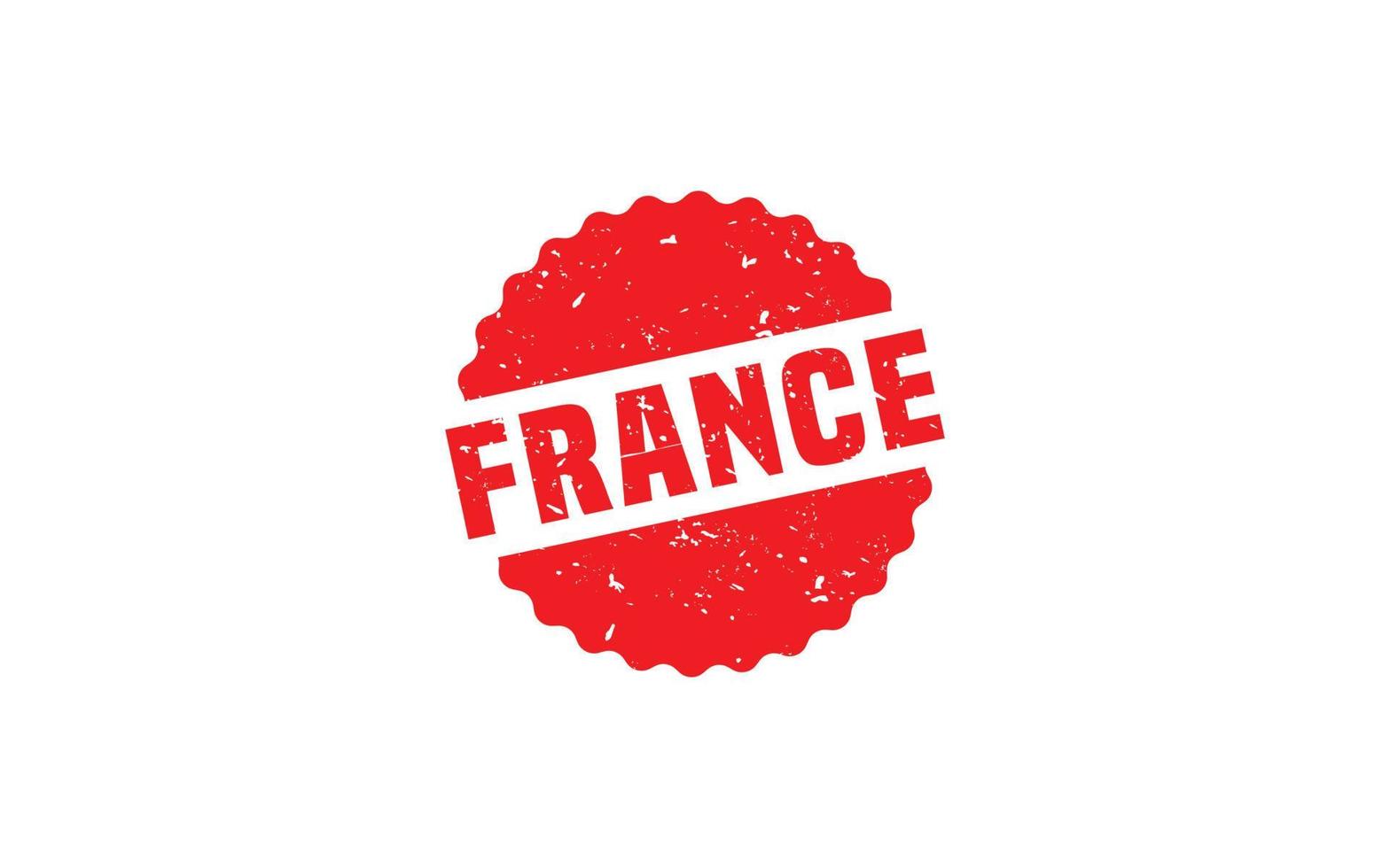 FRANCE stamp rubber with grunge style on white background vector