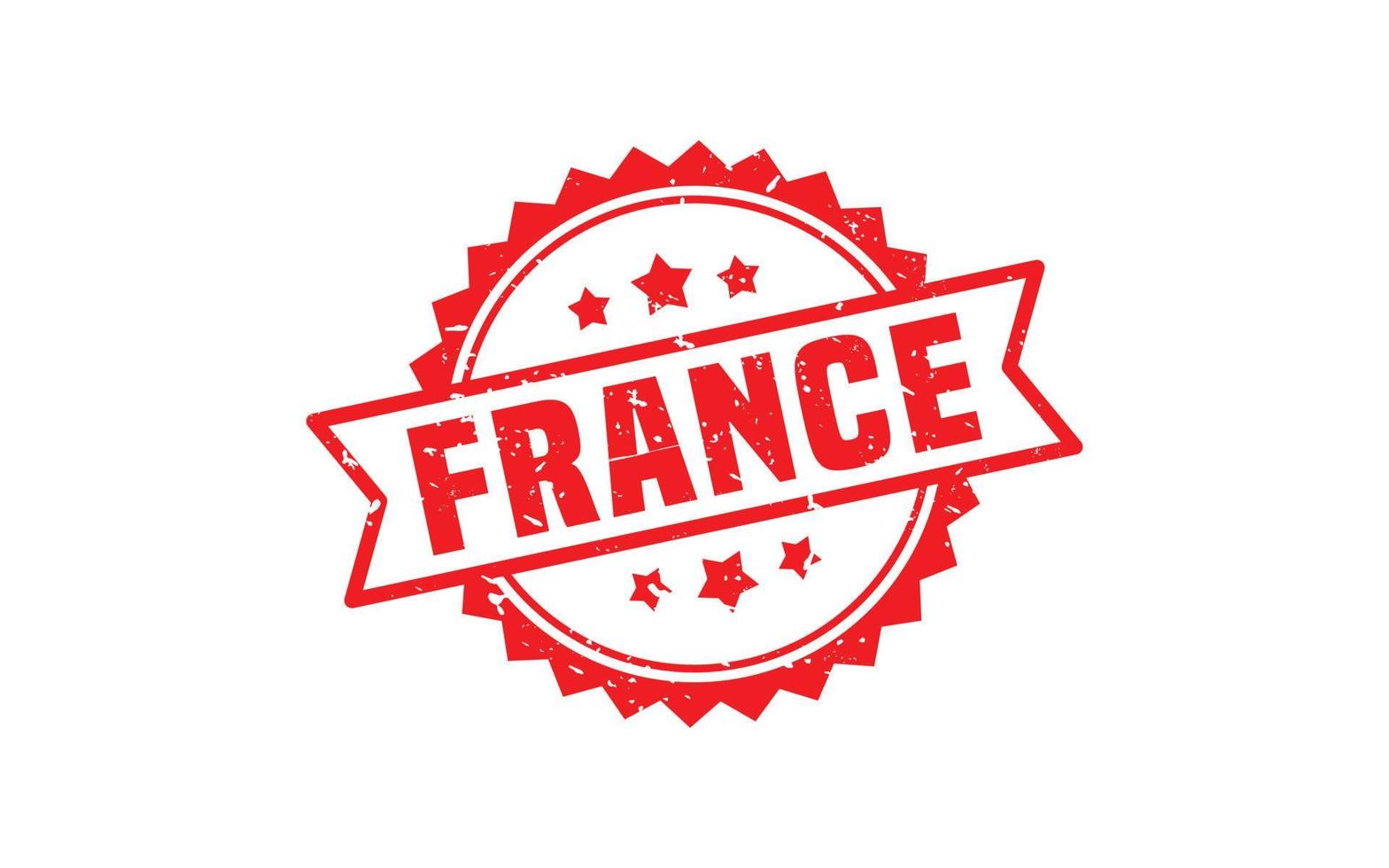 FRANCE stamp rubber with grunge style on white background vector