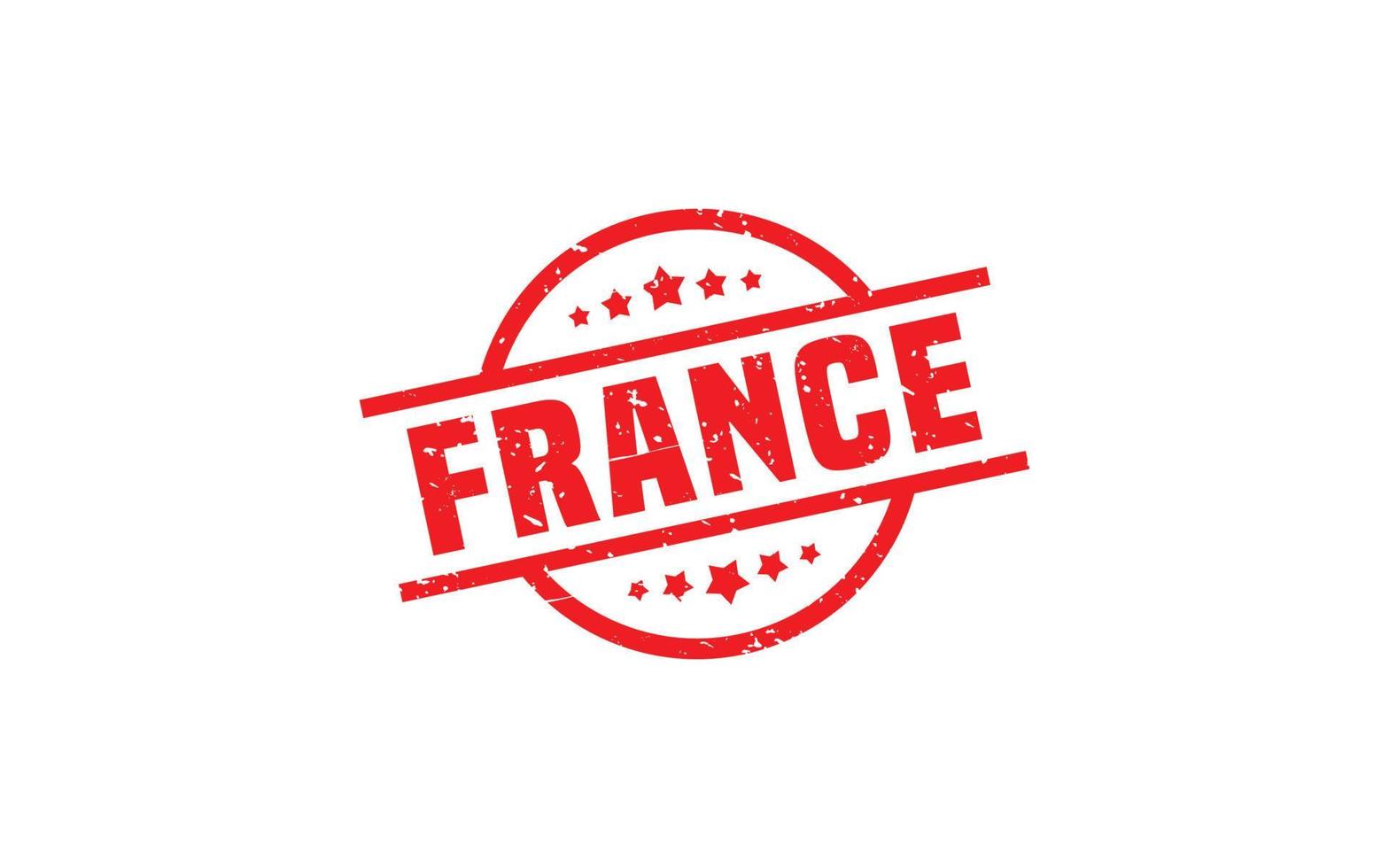 FRANCE stamp rubber with grunge style on white background vector