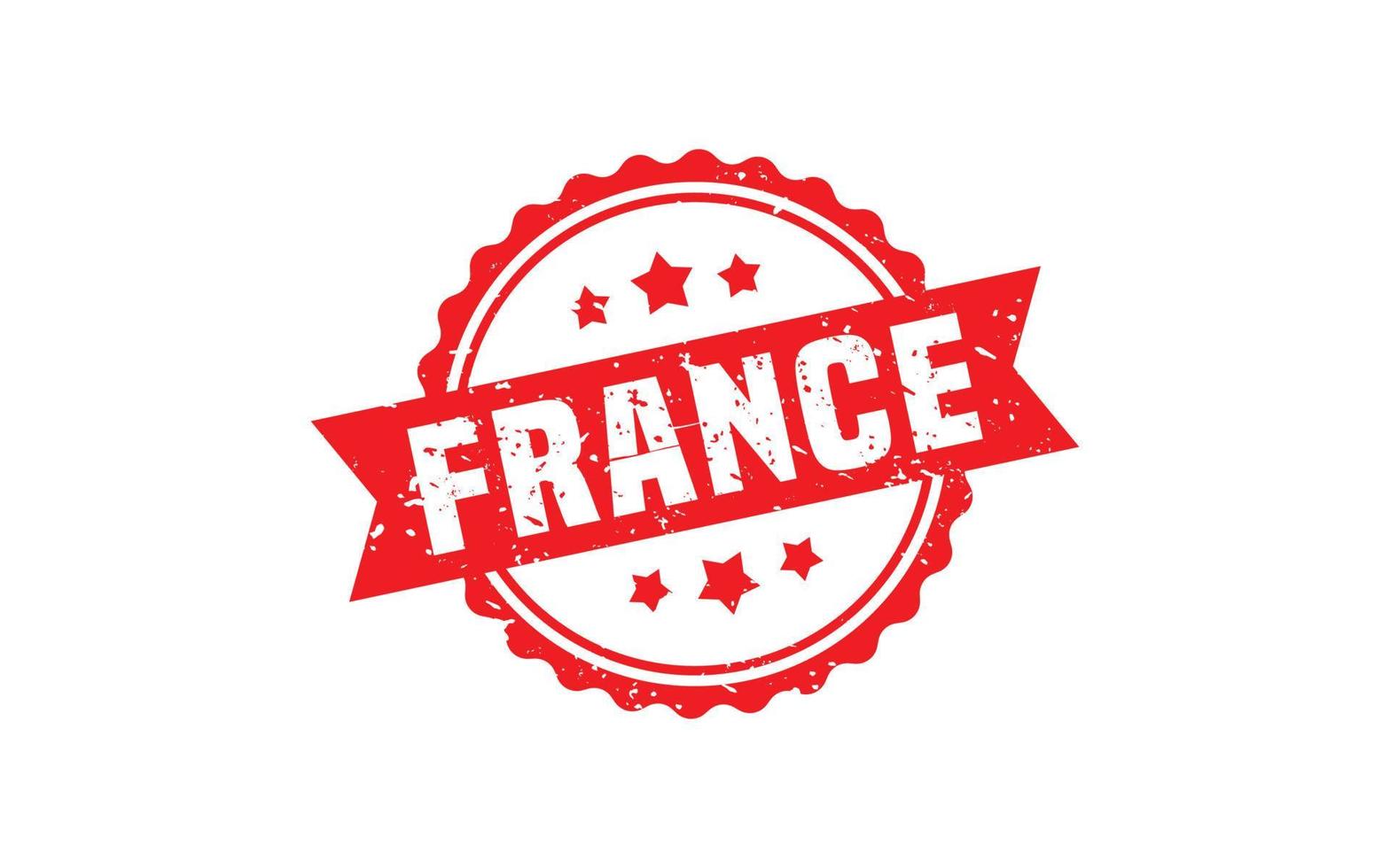 FRANCE stamp rubber with grunge style on white background vector