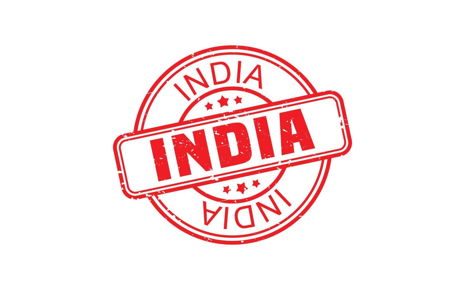 INDIA stamp rubber with grunge style on white background vector